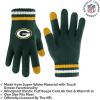 imageUltra Game Youth NFL Official Super Soft Team Stripe Winter Beanie Knit Hat with Warm Touch Screen GlovesTeam Color