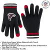 imageUltra Game Youth NFL Official Super Soft Team Stripe Winter Beanie Knit Hat with Warm Touch Screen GlovesTeam Color