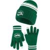 imageUltra Game Youth NFL Official Super Soft Team Stripe Winter Beanie Knit Hat with Warm Touch Screen GlovesTeam Color