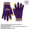 imageUltra Game Youth NFL Official Super Soft Team Stripe Winter Beanie Knit Hat with Warm Touch Screen GlovesTeam Color