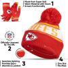imageUltra Game Youth NFL Official Super Soft Winter Beanie Knit Hat With Extra Warm Touch Screen GlovesTeam Color 1