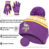 imageUltra Game Youth NFL Official Super Soft Winter Beanie Knit Hat With Extra Warm Touch Screen GlovesTeam Color 1