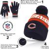 imageUltra Game Youth NFL Official Super Soft Winter Beanie Knit Hat With Extra Warm Touch Screen GlovesTeam Color 1