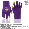 imageUltra Game Youth NFL Official Super Soft Winter Beanie Knit Hat With Extra Warm Touch Screen GlovesTeam Color 2