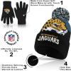 imageUltra Game Youth NFL Official Super Soft Winter Beanie Knit Hat With Extra Warm Touch Screen GlovesTeam Color 2