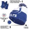 imageUltra Game Youth NFL Official Super Soft Winter Beanie Knit Hat With Extra Warm Touch Screen GlovesTeam Color 2