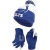 imageUltra Game Youth NFL Official Super Soft Winter Beanie Knit Hat With Extra Warm Touch Screen GlovesTeam Color 2