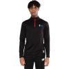 imageUltra Game Mens NBA Official Long Sleeve Active Quarter Zip Pullover TShirtBlack