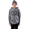 imageUltra Game NFL Boys SuperSoft Hoodie Pullover Henley SweatshirtGrey Snow