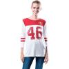 imageUltra Game NFL Womens Super Soft Raglan Vintage Baseball TShirtWhite