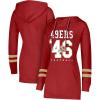 imageUltra Game NFL womens Tunic Hoodie Pullover Sweatshirt TerryRed