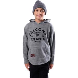 imageUltra Game NFL Boys SuperSoft Hoodie Pullover Henley SweatshirtGrey Snow
