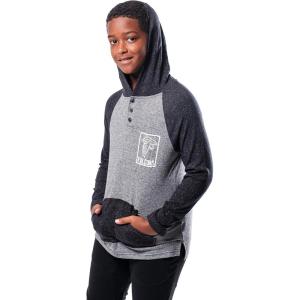 imageUltra Game NFL Boys SuperSoft Hoodie Pullover Henley SweatshirtTeam Color
