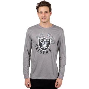 imageUltra Game NFL Mens Long Sleeve Crew Neck Tee ShirtHeather Gray