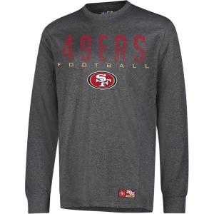 imageUltra Game NFL Mens NFL Official Game Day Long Sleeve TShirtHeather Charcoal