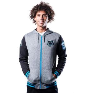imageUltra Game NFL Mens Super Soft Supreme Full Zip Varsity Hoodie Sweatshirt JacketTeam Color