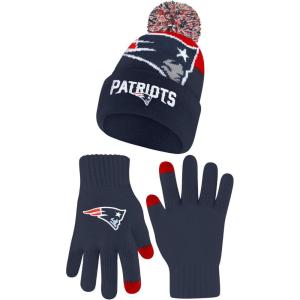 imageUltra Game NFL Mens Womens Super Soft Winter Beanie Knit Hat with Extra Warm Touch Screen GlovesTeam Color 2