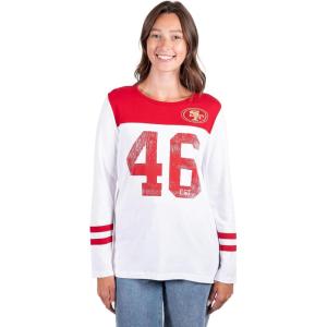 imageUltra Game NFL Womens Super Soft Raglan Vintage Baseball TShirtWhite Updated