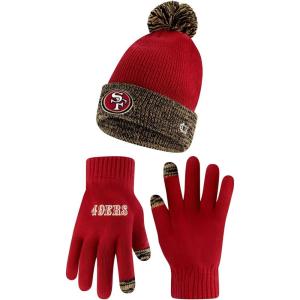 imageUltra Game NFL unisexadult Super Soft Two Tone Winter Beanie Knit Hat With Extra Warm Touch Screen GlovesTeam Color