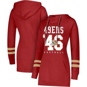imageUltra Game NFL womens Tunic Hoodie Pullover Sweatshirt TerryRed
