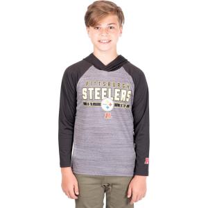 imageUltra Game Youth Big Boys NFL Moisture Wicking Athletic Performance Pullover Sweatshirt HoodiePittsburgh SteelersTeam Color1820