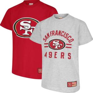imageUltra Game Youth NFL Official Super Soft 2 Pack TShirt SetTeam ColorHeather Gray