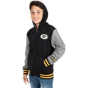 imageUltra Game Youth NFL Official Super Soft Full Zip Varsity Hoodie SweatshirtTeam Color 2023