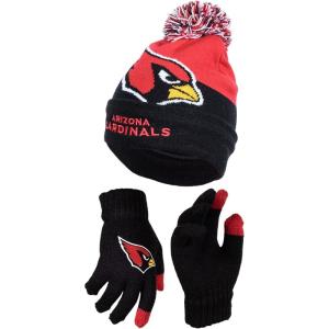 imageUltra Game Youth NFL Official Super Soft Winter Beanie Knit Hat With Extra Warm Touch Screen GlovesTeam Color 2