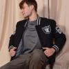 imageUltra Game Mens NFL Official Classic Varsity Coaches Jacket CoatMulti