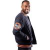 imageUltra Game Mens NFL Official Classic Varsity Coaches Jacket CoatTeam Color