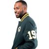 imageUltra Game Mens NFL Official Classic Varsity Coaches Jacket CoatTeam Color