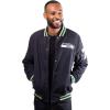 imageUltra Game Mens NFL Official Classic Varsity Coaches Jacket CoatTeam Color