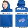 imageUltra Game NFL Mens Extra Soft Fleece Full Zip Hooded Sweatshirt JacketTeam Color Updated