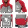 imageUltra Game NFL Mens Fleece Hoodie Pullover Sweatshirt HenleyArizona Cardinals