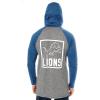 imageUltra Game NFL Mens Fleece Hoodie Pullover Sweatshirt HenleyDetroit Lions