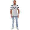 imageUltra Game NFL Mens Short Sleeve Raglan TShirtGreyWhite