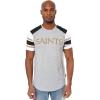 imageUltra Game NFL Mens Short Sleeve Raglan TShirtGreyWhite