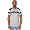 imageUltra Game NFL Mens Short Sleeve Raglan TShirtGreyWhite