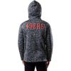 imageUltra Game NFL Mens Ultimate Full Zip Varsity Hoodie Sweatshirt JacketHeather Gray