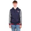 imageUltra Game NFL Mens Ultimate Full Zip Varsity Hoodie Sweatshirt JacketNew England Patriots