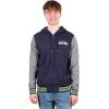 imageUltra Game NFL Mens Ultimate Full Zip Varsity Hoodie Sweatshirt JacketSeattle Seahawks