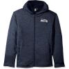 imageUltra Game NFL Mens Ultimate Full Zip Varsity Hoodie Sweatshirt JacketSeattle Seahawks