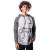 imageUltra Game NFL Mens Vintage Super Soft Fleece Pullover HoodieRaglan Gray Space Dye