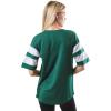 imageUltra Game Womens NFL Lace Up Tee Shirt Penalty BoxTeam Color