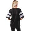 imageUltra Game Womens NFL Lace Up Tee Shirt Penalty BoxTeam Color
