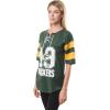 imageUltra Game Womens NFL Lace Up Tee Shirt Penalty BoxTeam Color