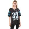 imageUltra Game Womens NFL Lace Up Tee Shirt Penalty BoxTeam Color