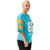 imageUltra Game Womens NFL Lace Up Tee Shirt Penalty BoxTeam Color
