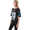 imageUltra Game Womens NFL Lace Up Tee Shirt Penalty BoxTeam Color