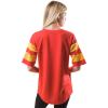 imageUltra Game Womens NFL Lace Up Tee Shirt Penalty BoxTeam Color